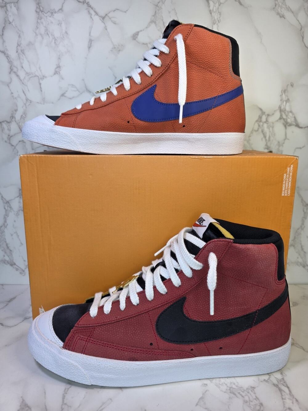 NEW Nike Blazer Mid '77 EMB Men's Size 10.5 Washed Teal/Gym Red-White DN1718 300